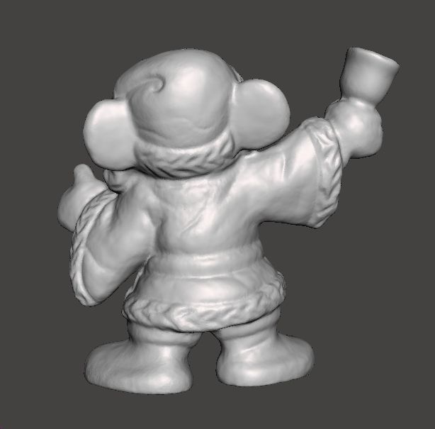 MICKEY SANTA CLAUS CHRISTMAS VINTAGE FIGURE STATUE ORNAMENT 3D print model_5