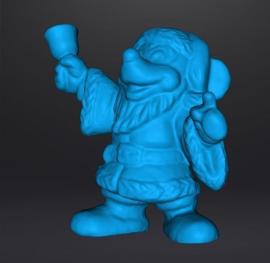 MICKEY SANTA CLAUS CHRISTMAS VINTAGE FIGURE STATUE ORNAMENT 3D print model_9