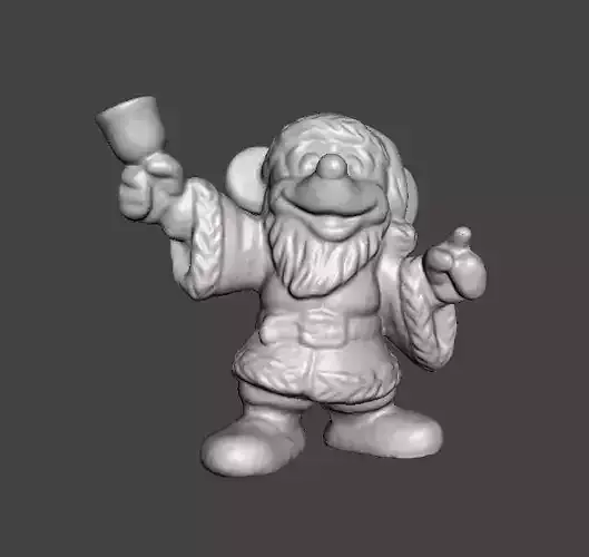 MICKEY SANTA CLAUS CHRISTMAS VINTAGE FIGURE STATUE ORNAMENT 3D print model