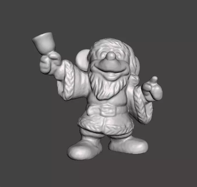 MICKEY SANTA CLAUS CHRISTMAS VINTAGE FIGURE STATUE ORNAMENT 3D print model_0