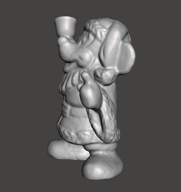 MICKEY SANTA CLAUS CHRISTMAS VINTAGE FIGURE STATUE ORNAMENT 3D print model_4