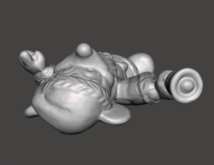 MICKEY SANTA CLAUS CHRISTMAS VINTAGE FIGURE STATUE ORNAMENT 3D print model_6