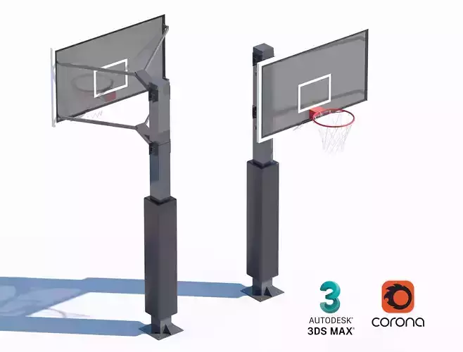 Outdoor Adjustable Basketball Hoop System