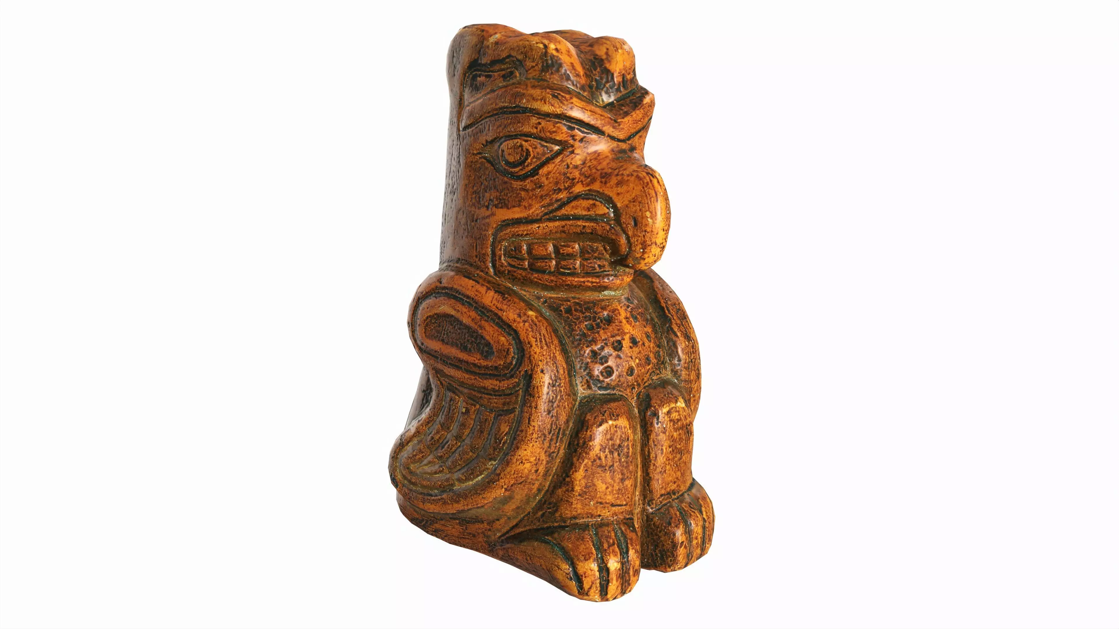 Indian Totemic Figurine Free low-poly 3D model