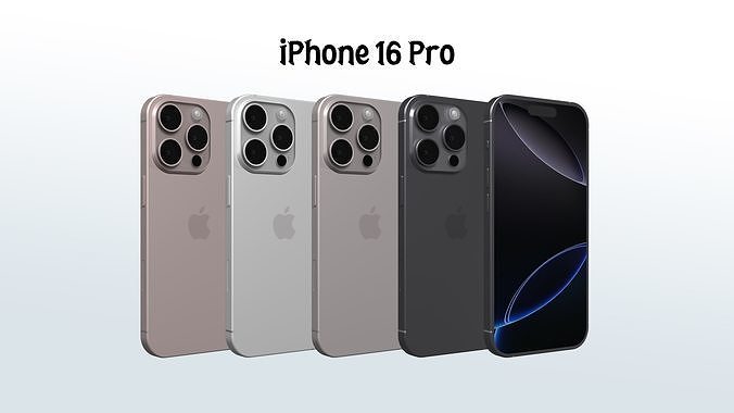 Apple iphone 16 pro Available Colours 3D model