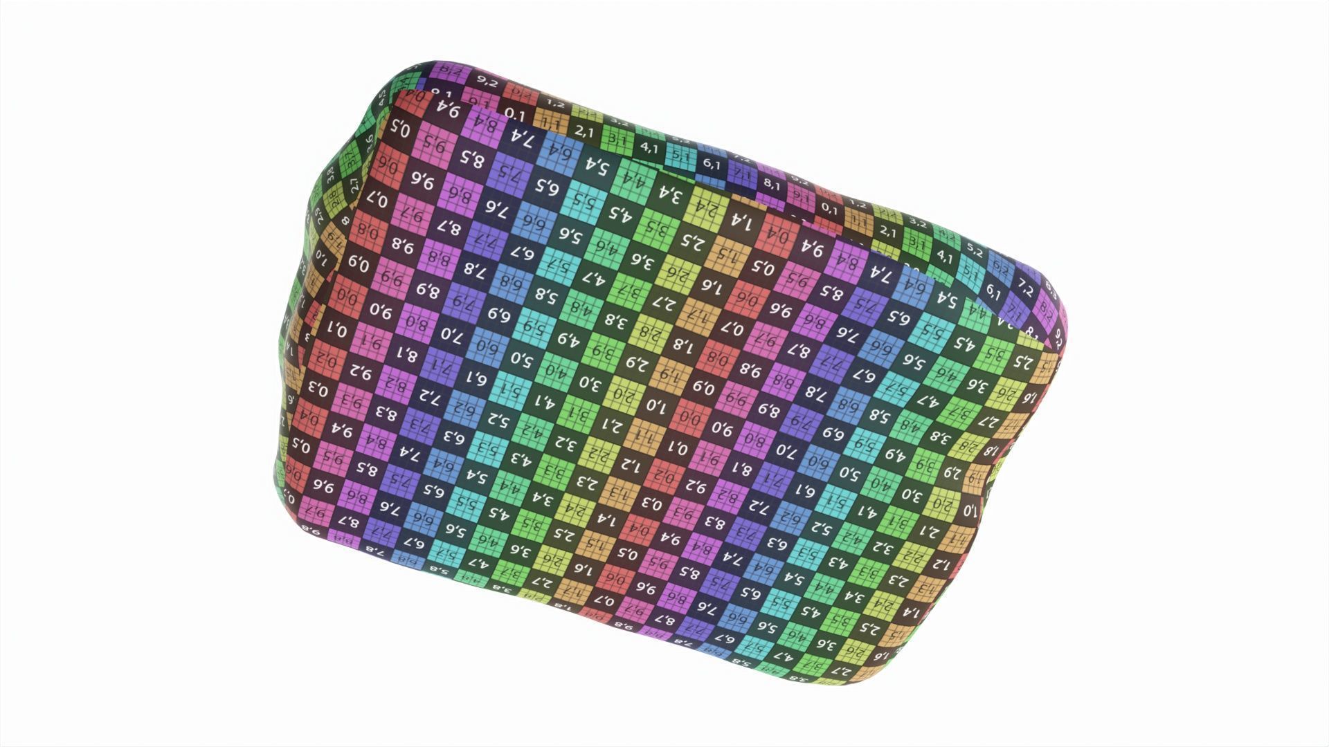 Apple bun Low-poly 3D model_10