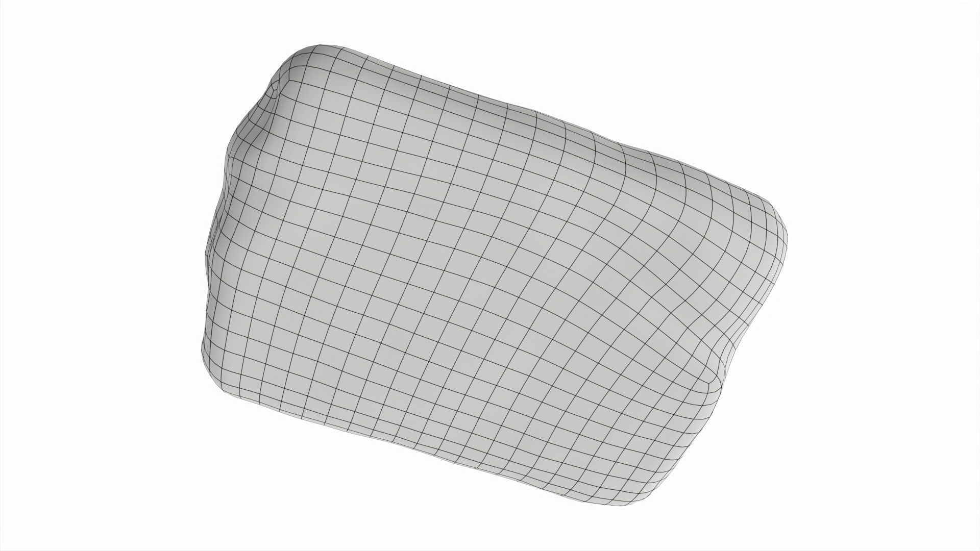 Apple bun Low-poly 3D model_8