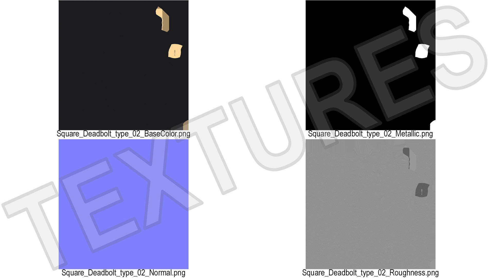 Tumalo Black Bronze Single Square Deadbolt 3D model_10