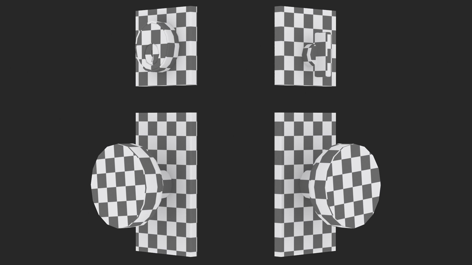 Tumalo Black Bronze Single Square Deadbolt 3D model_6