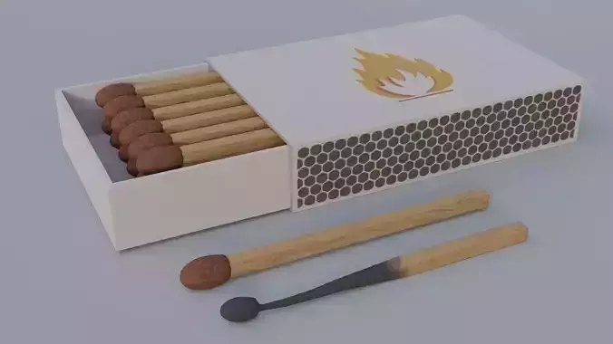 Matchstick 3D model