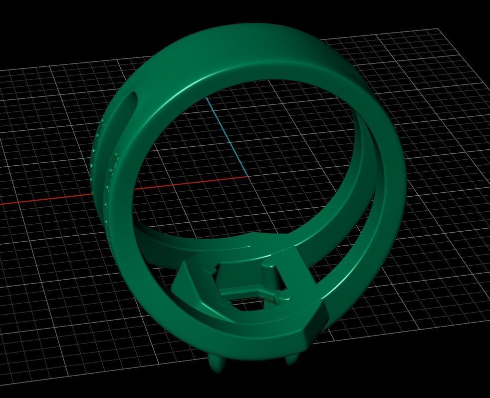 Ring Style Radiant 6mm 3D print model_8