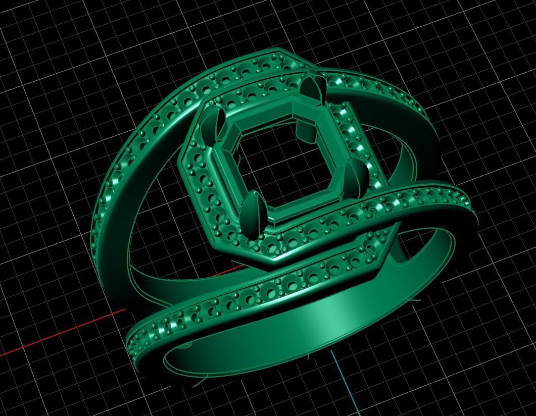 Ring Style Radiant 6mm 3D print model_7