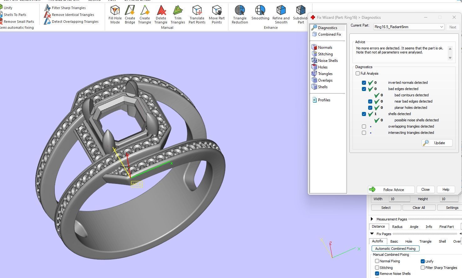 Ring Style Radiant 6mm 3D print model_4