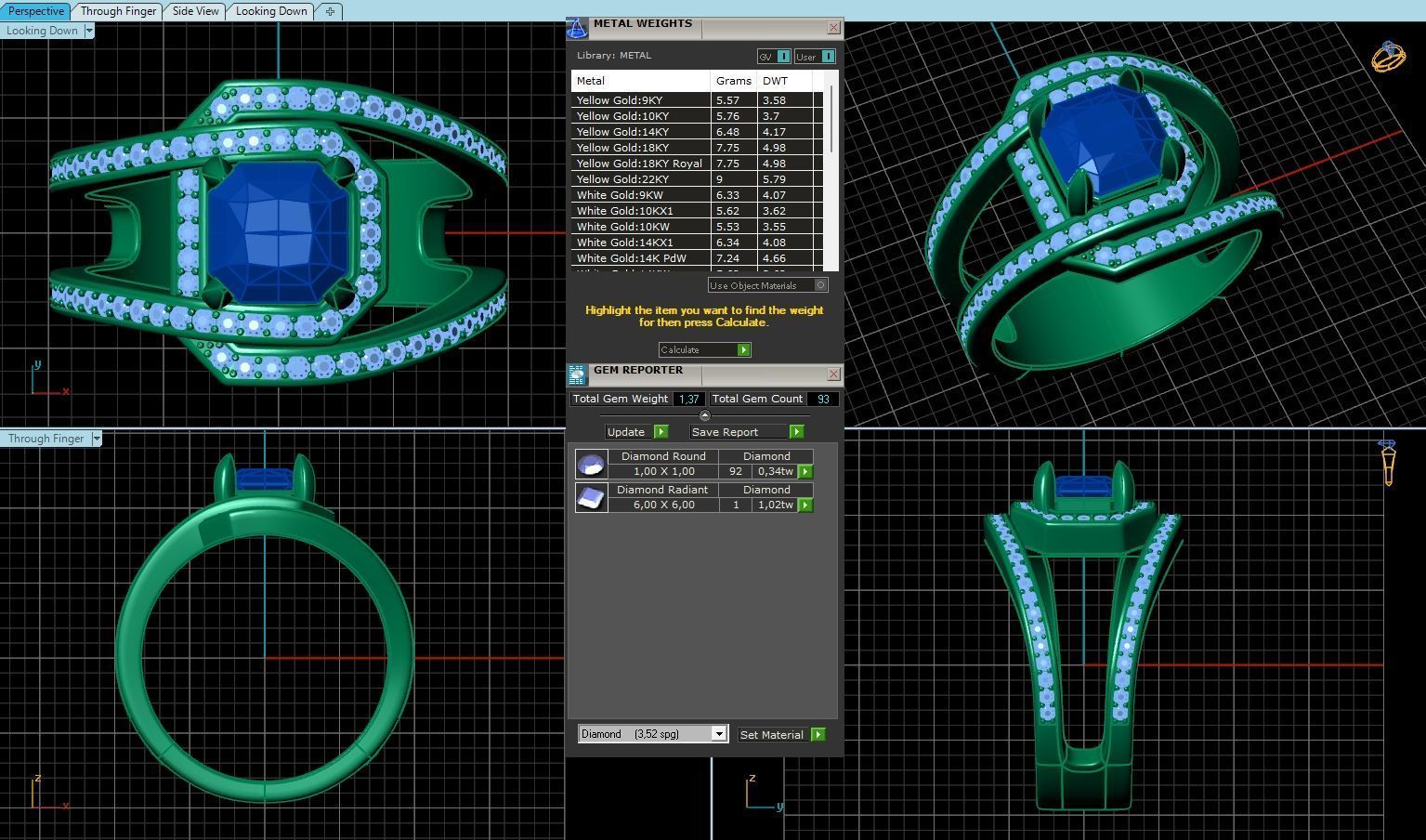 Ring Style Radiant 6mm 3D print model_5