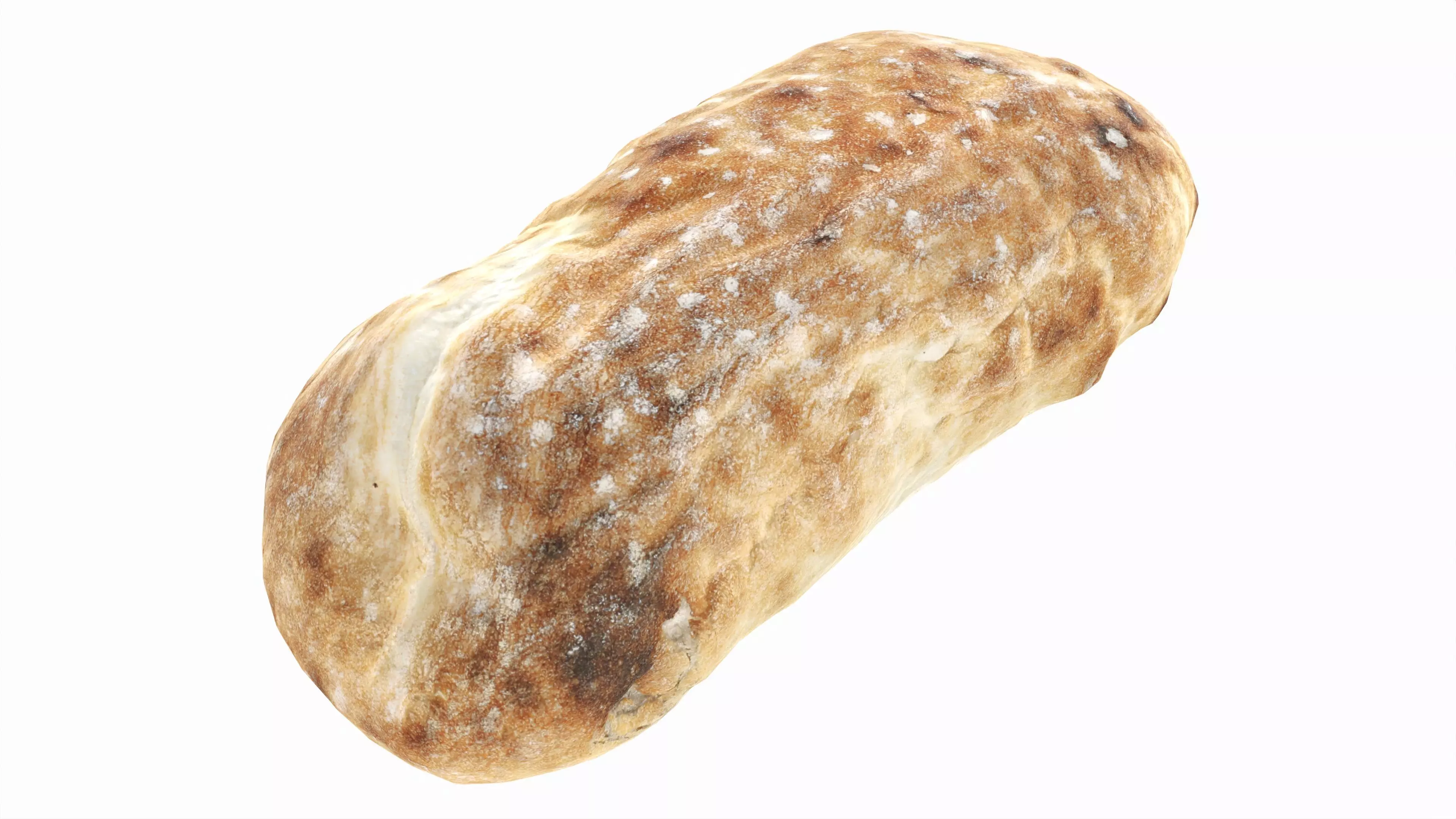 Breakfast bread 02 Low-poly 3D model_0