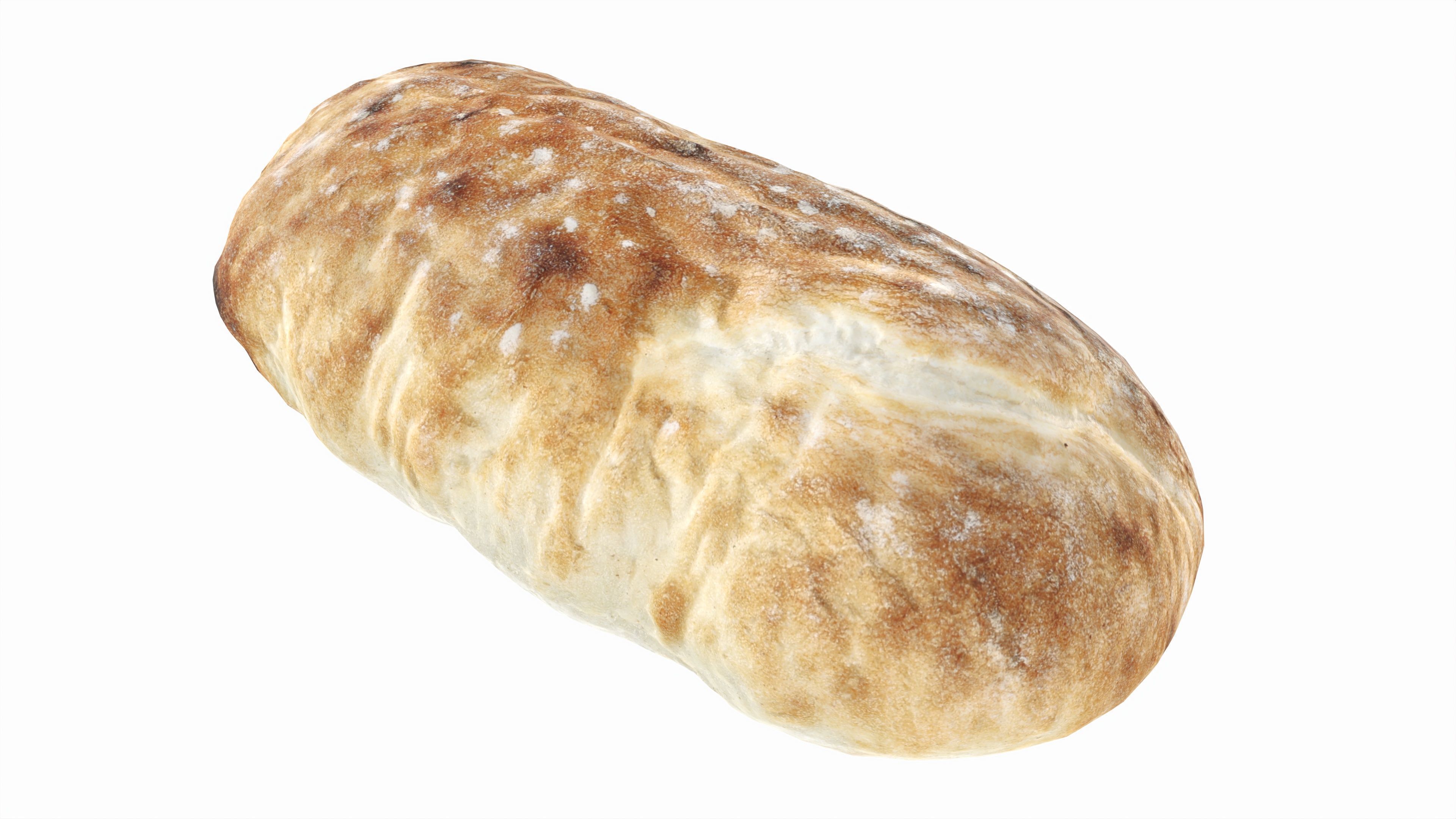 Breakfast bread 02 Low-poly 3D model_2