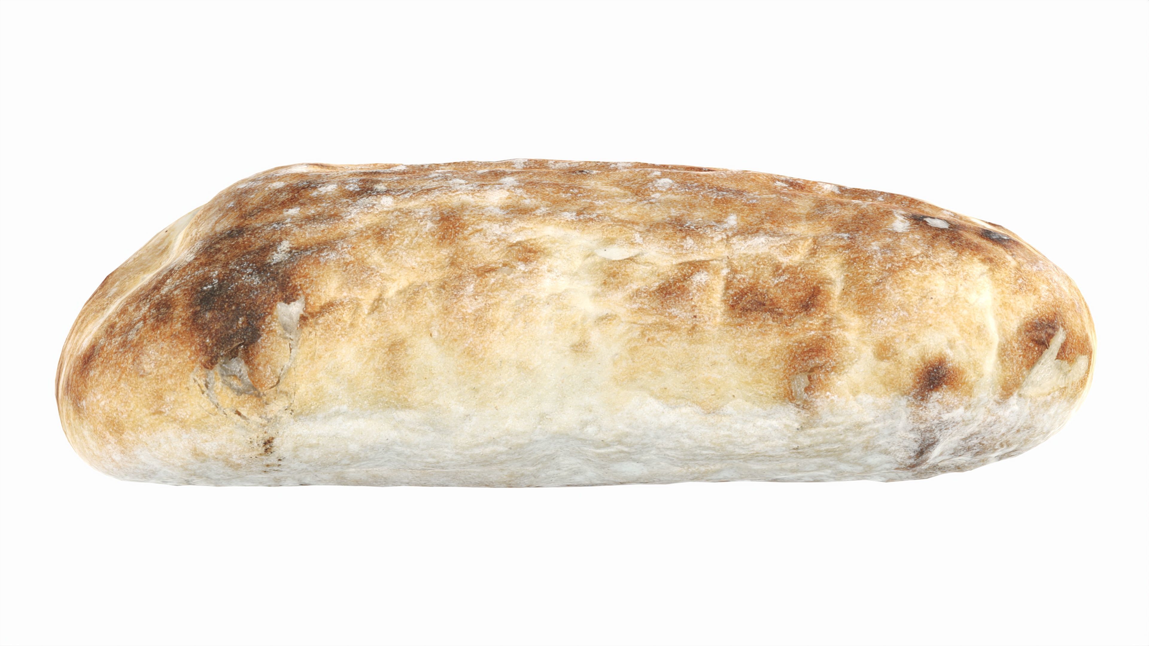 Breakfast bread 02 Low-poly 3D model_4