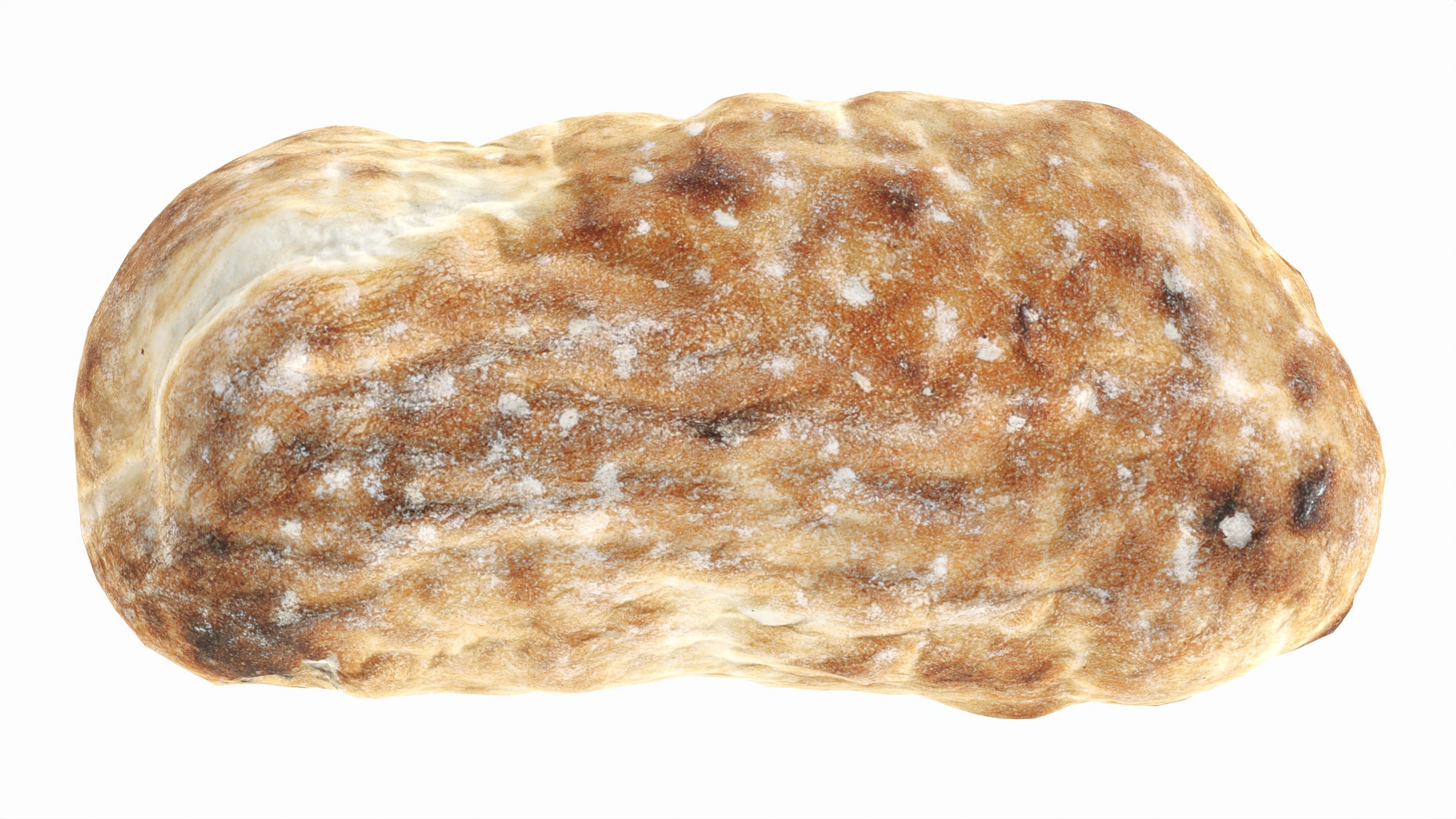 Breakfast bread 02 Low-poly 3D model_1