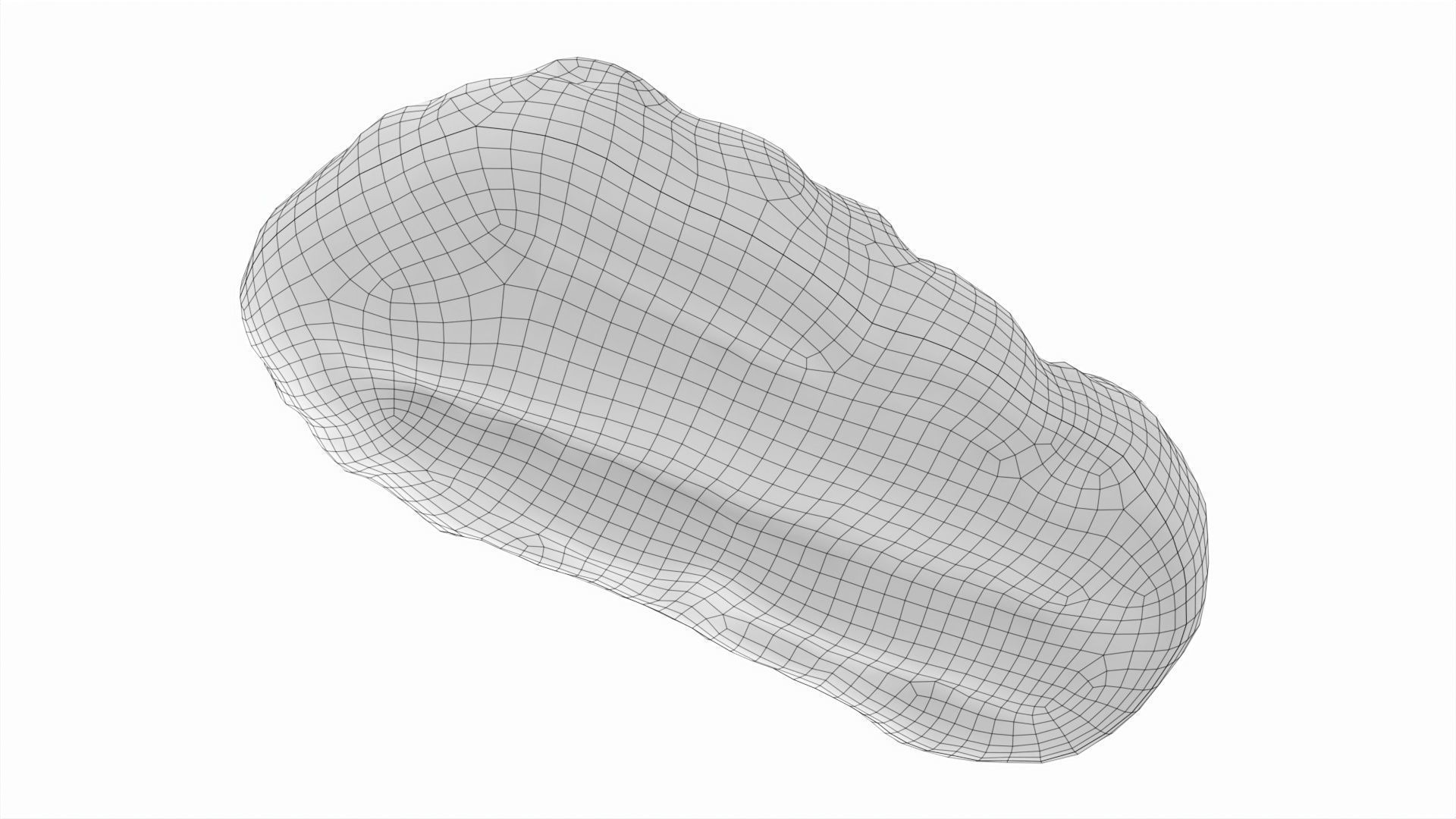 Breakfast bread 02 Low-poly 3D model_7