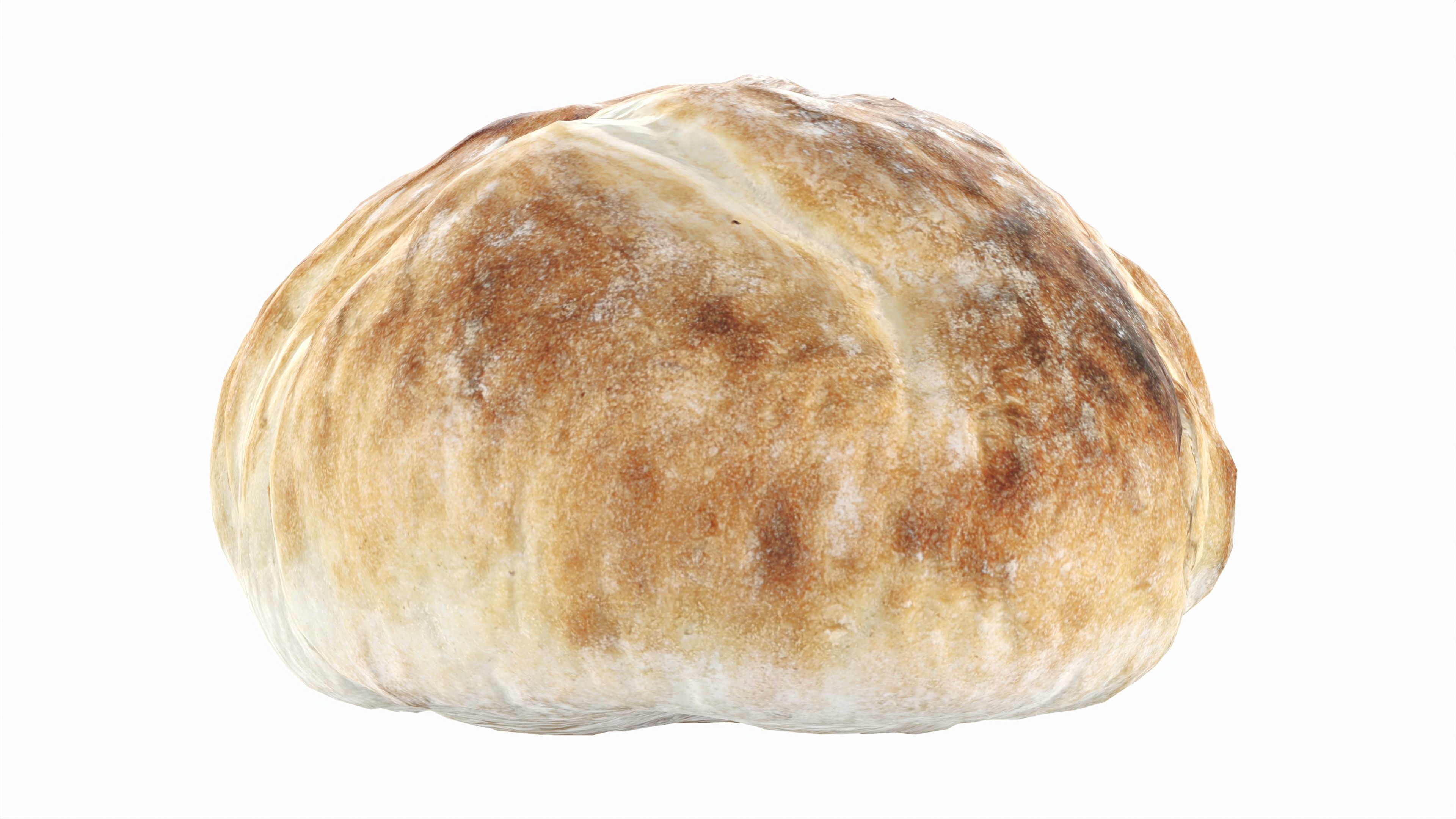Breakfast bread 02 Low-poly 3D model_5