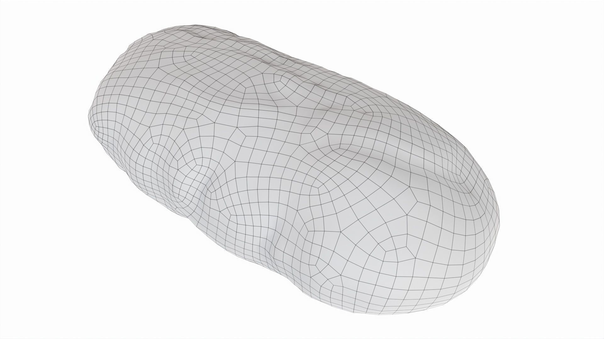 Breakfast bread 02 Low-poly 3D model_6