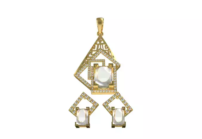 Diamond Pendant Set 05