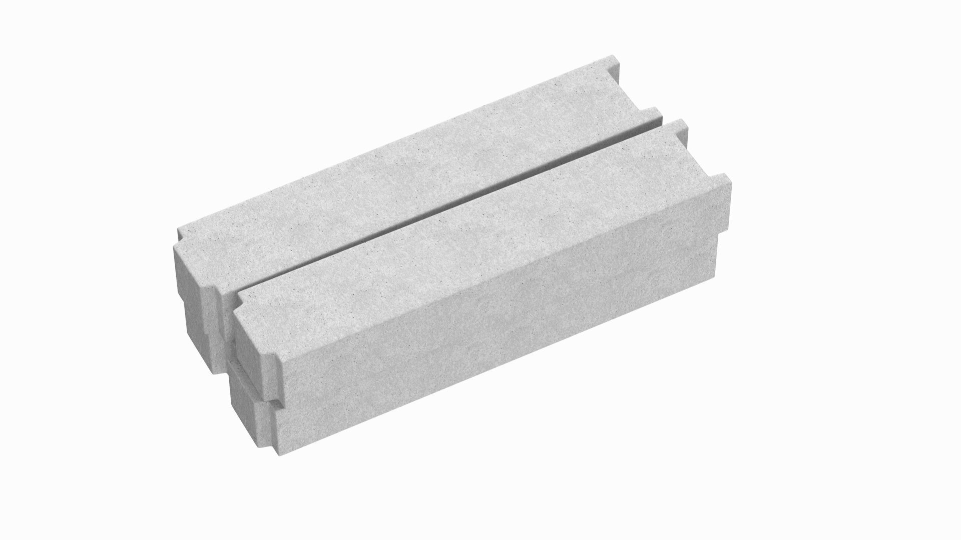 Concrete Blocks 3D model_4