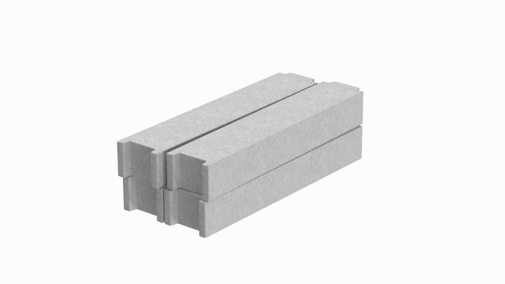 Concrete Blocks 3D model_1