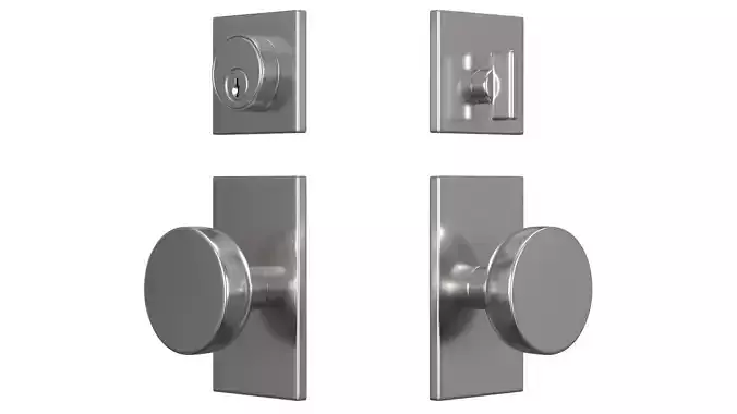 Tumalo Nickel Single Square Deadbolt