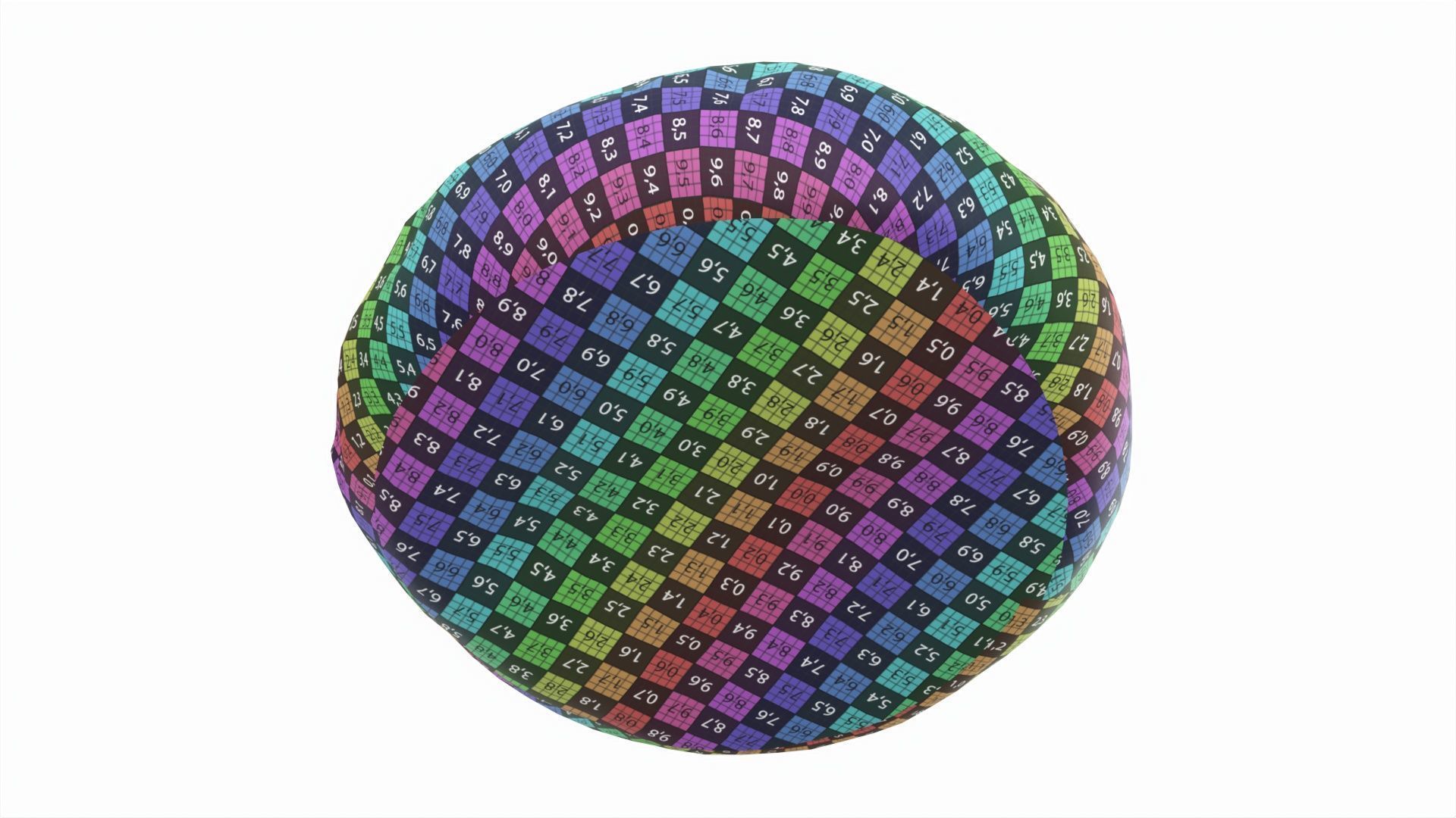 Breakfast bread round Low-poly 3D model_9