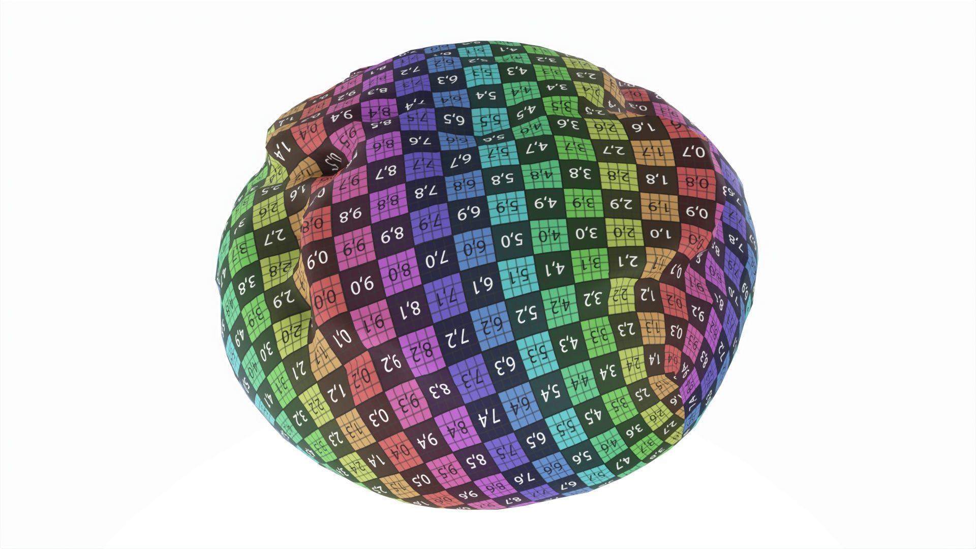 Breakfast bread round Low-poly 3D model_8