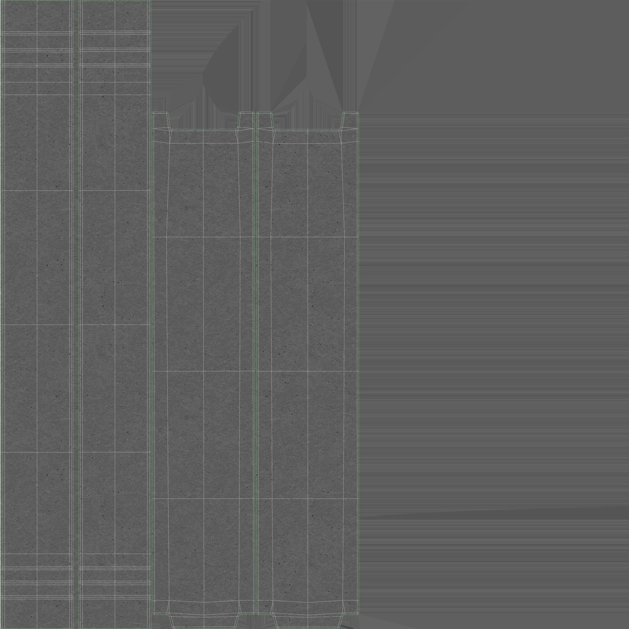 Stacked Concrete Blocks 3D model_8