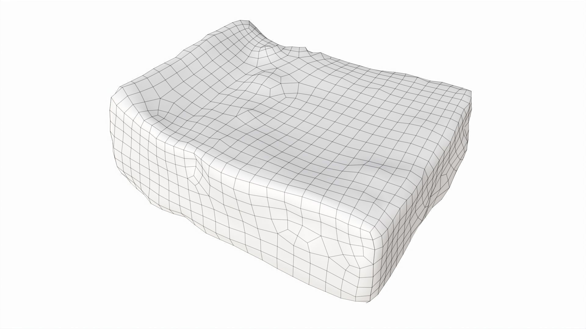 Cheesecake piece Low-poly 3D model_6