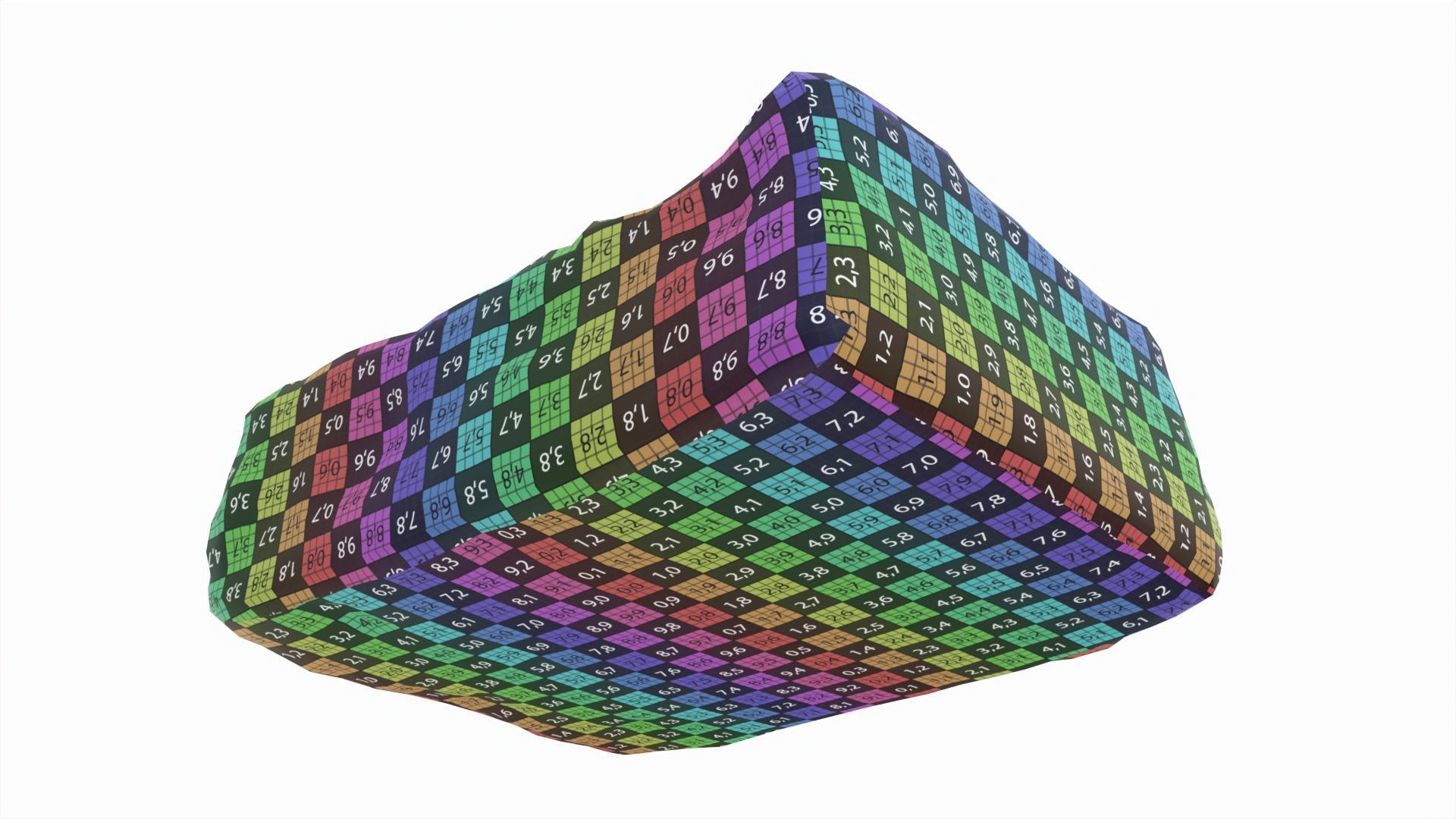 Cheesecake piece Low-poly 3D model_9