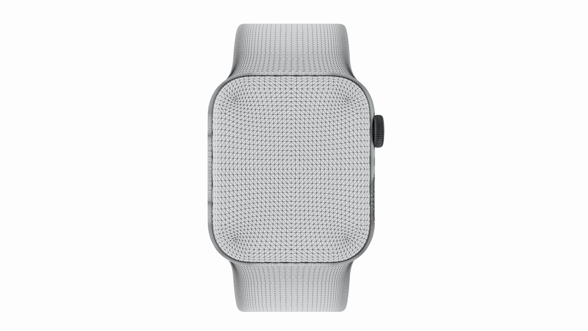 Apple Watch 8 Series - Starlight Aluminium case 3ds Max 3D model_7