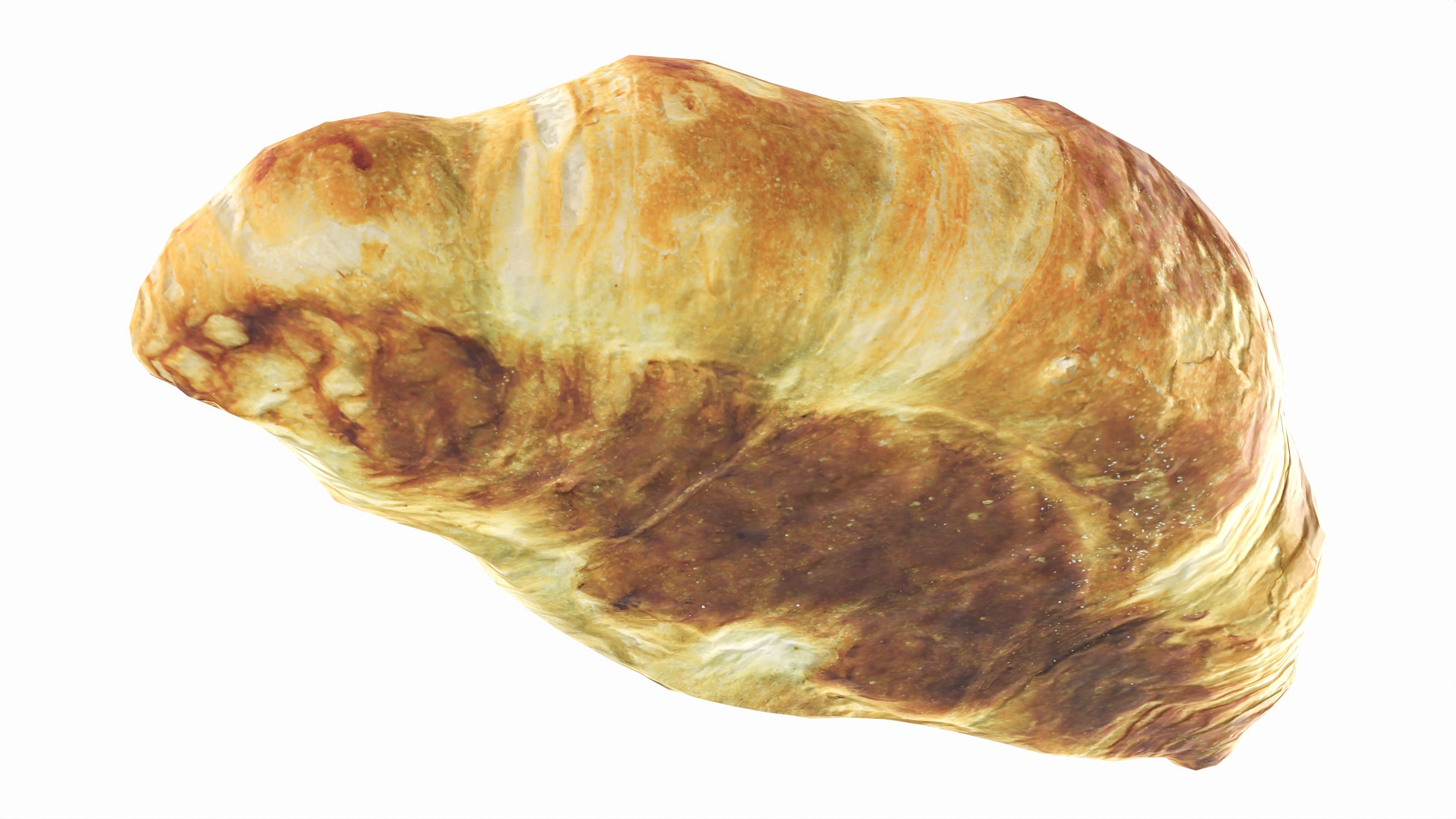 Croissant classic Low-poly 3D model_3