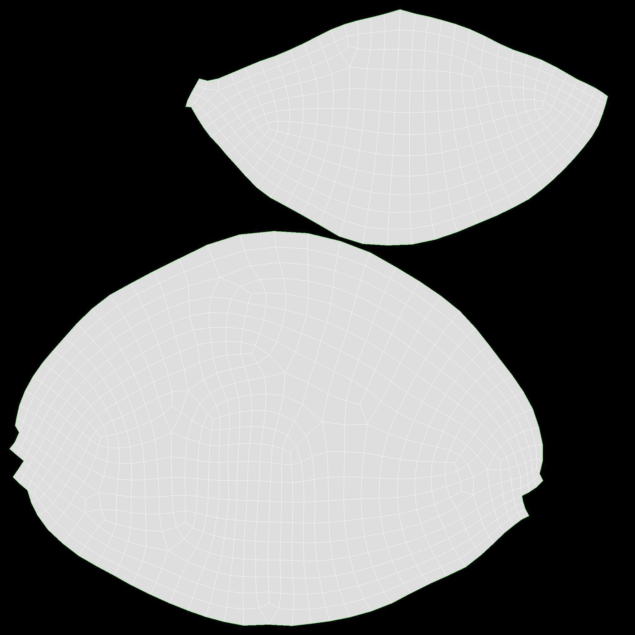 Croissant classic Low-poly 3D model_10