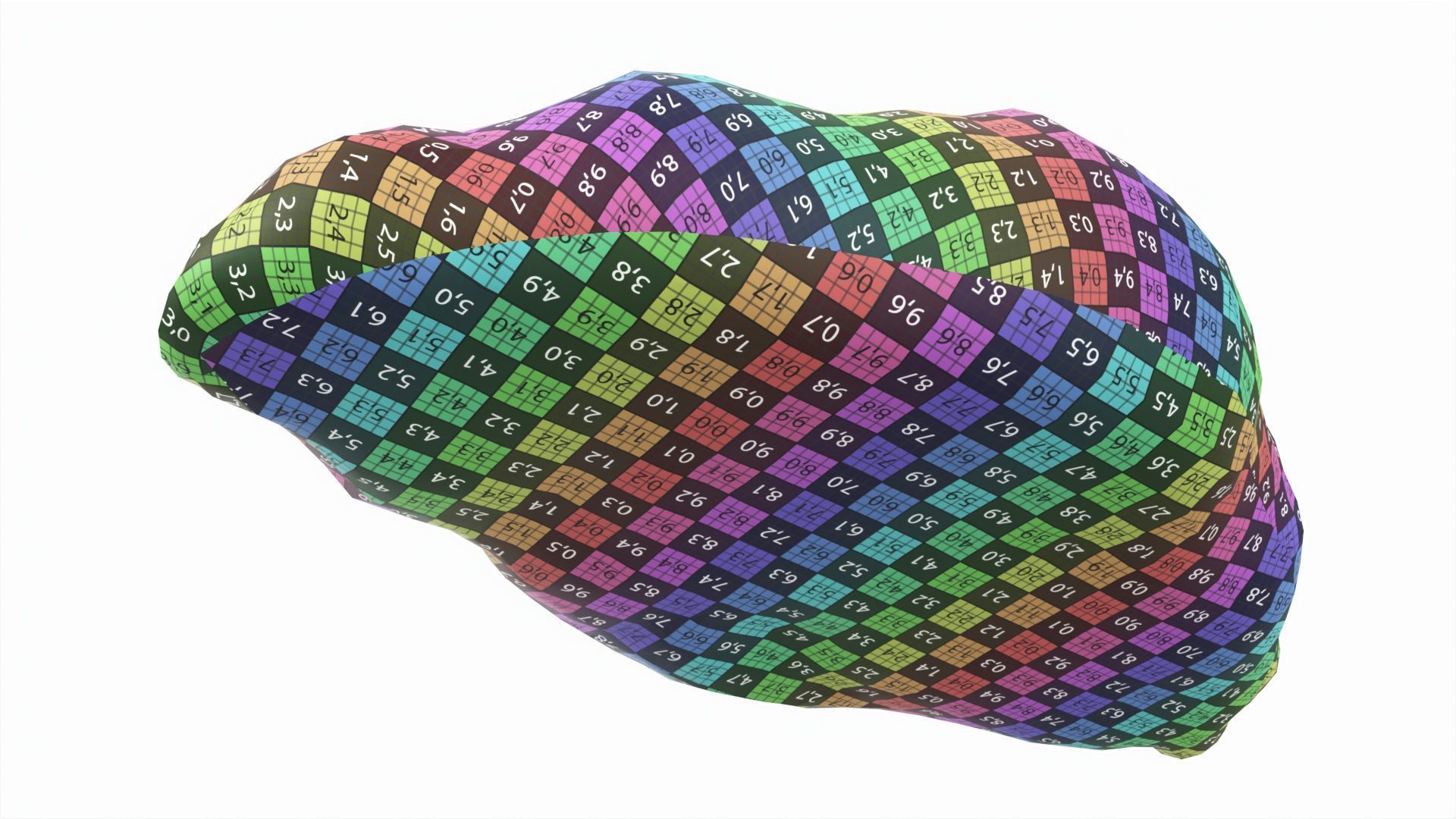 Croissant classic Low-poly 3D model_9