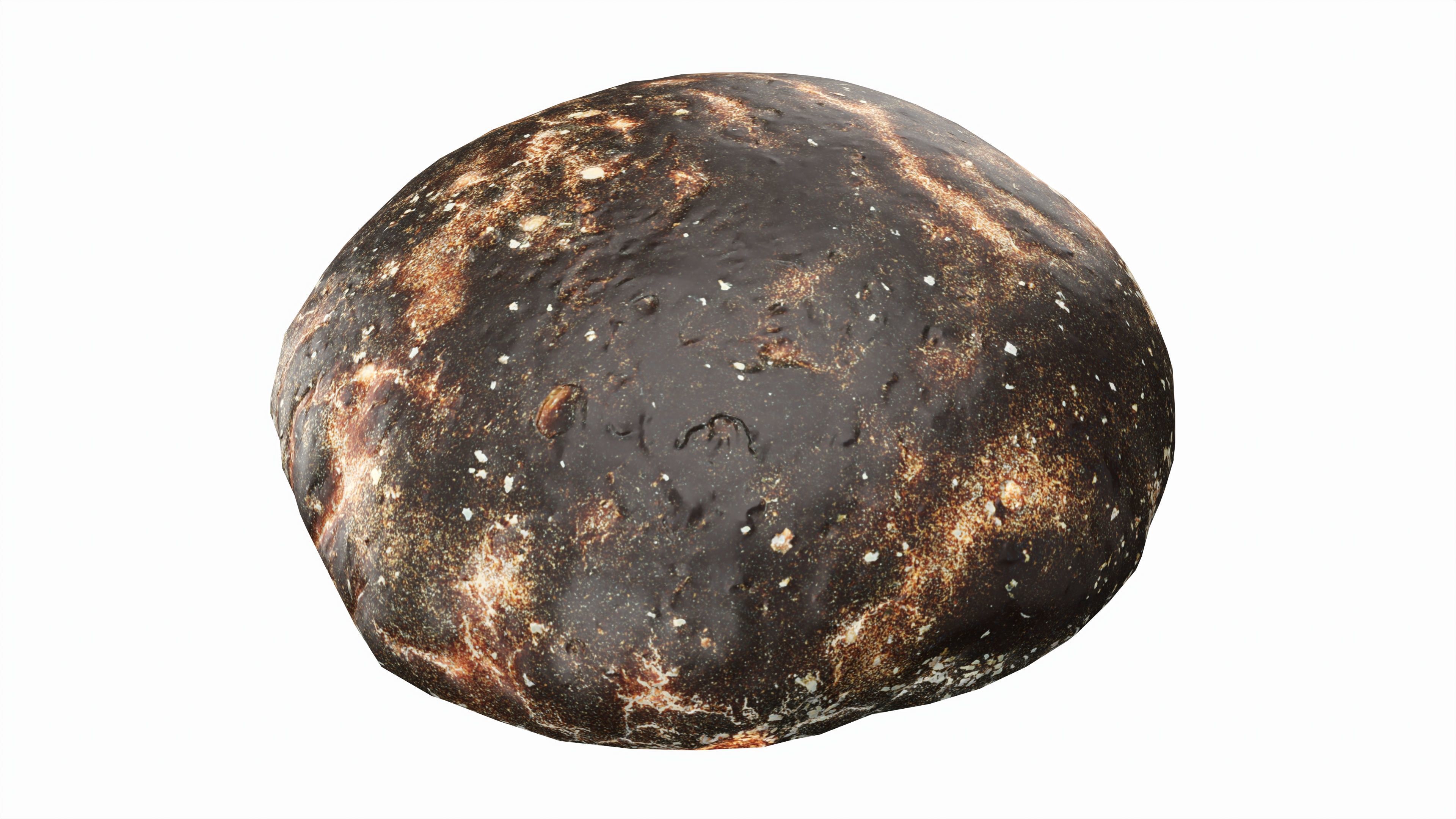 Grey bread 01 Low-poly 3D model_1