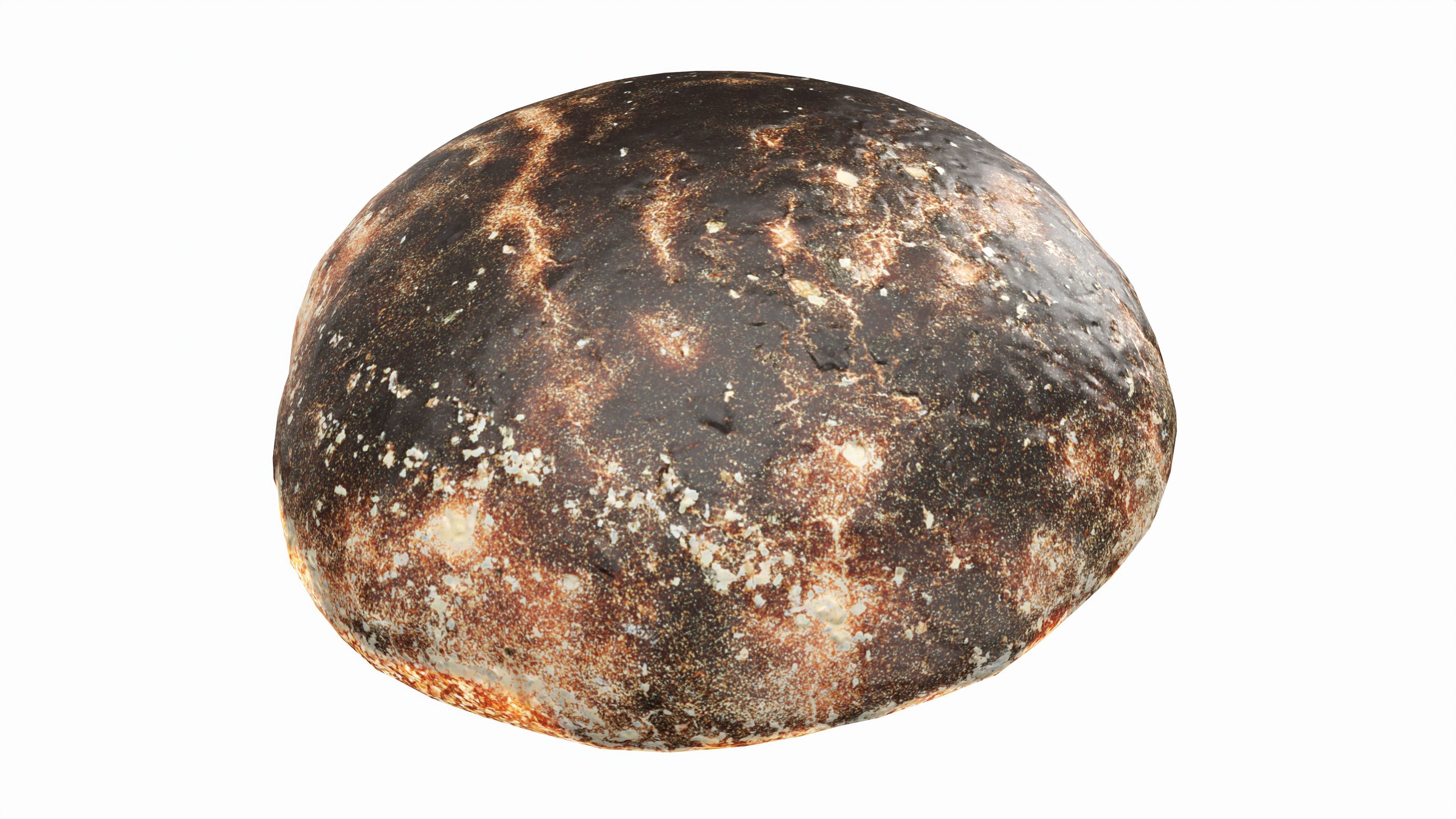 Grey bread 01 Low-poly 3D model_2