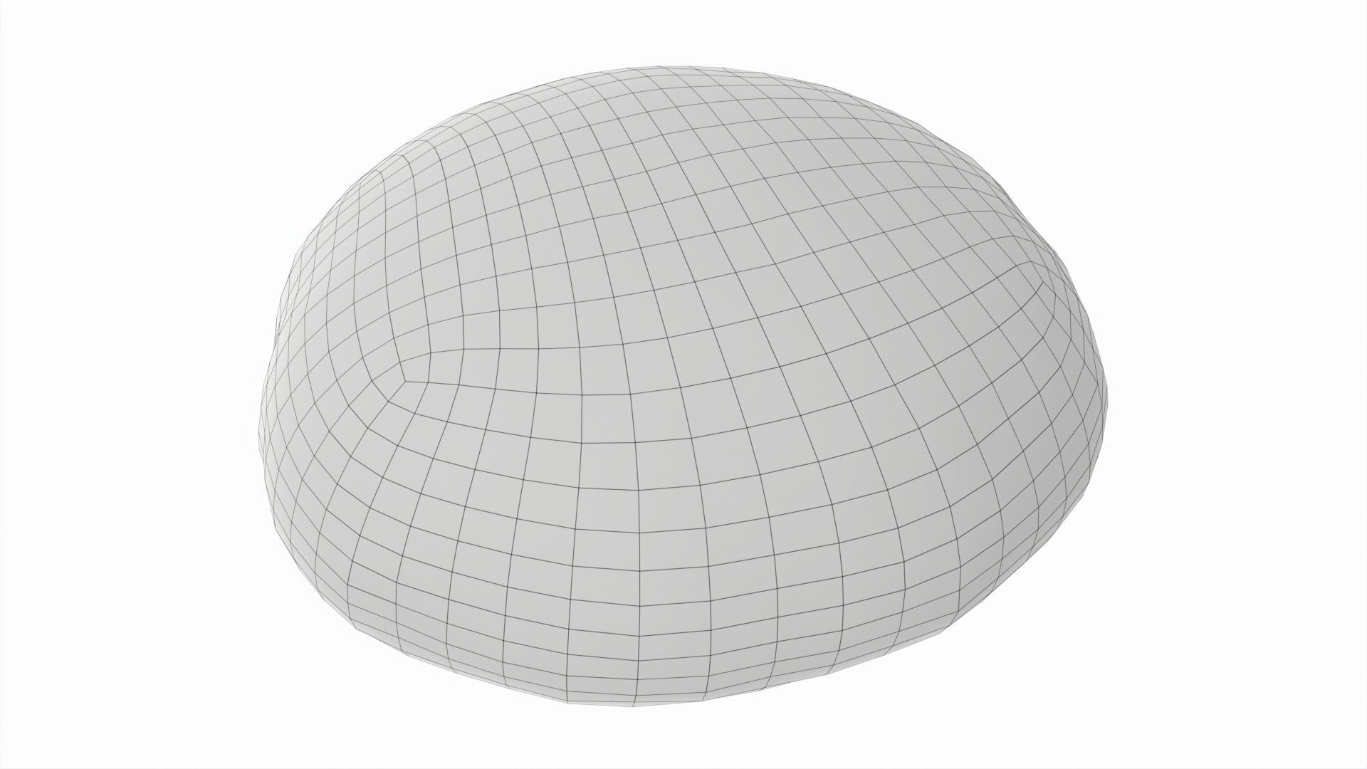 Grey bread 01 Low-poly 3D model_6