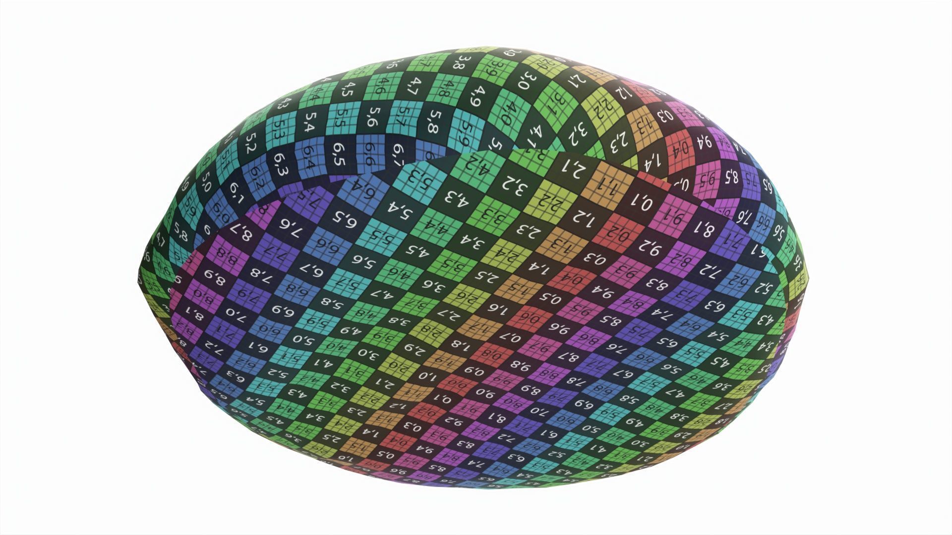 Grey bread 01 Low-poly 3D model_9