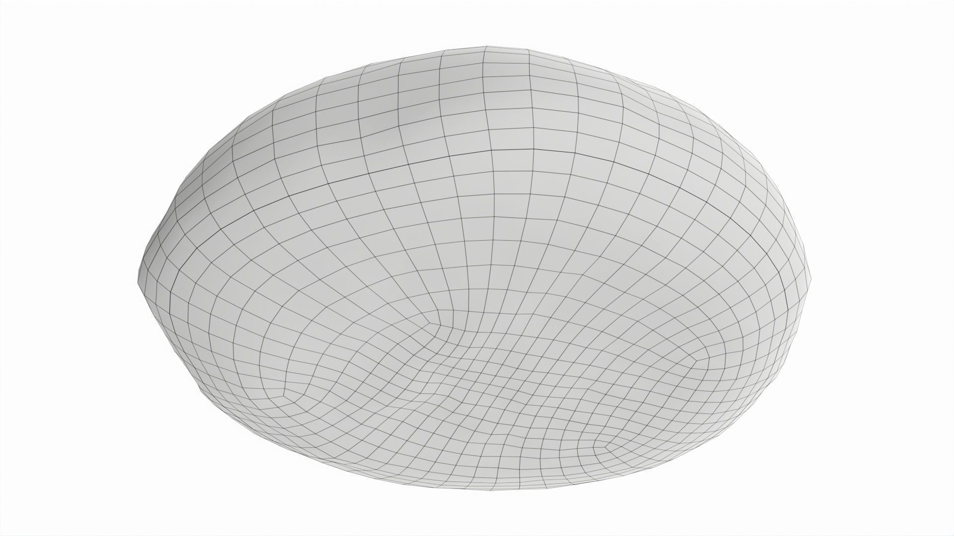 Grey bread 01 Low-poly 3D model_7