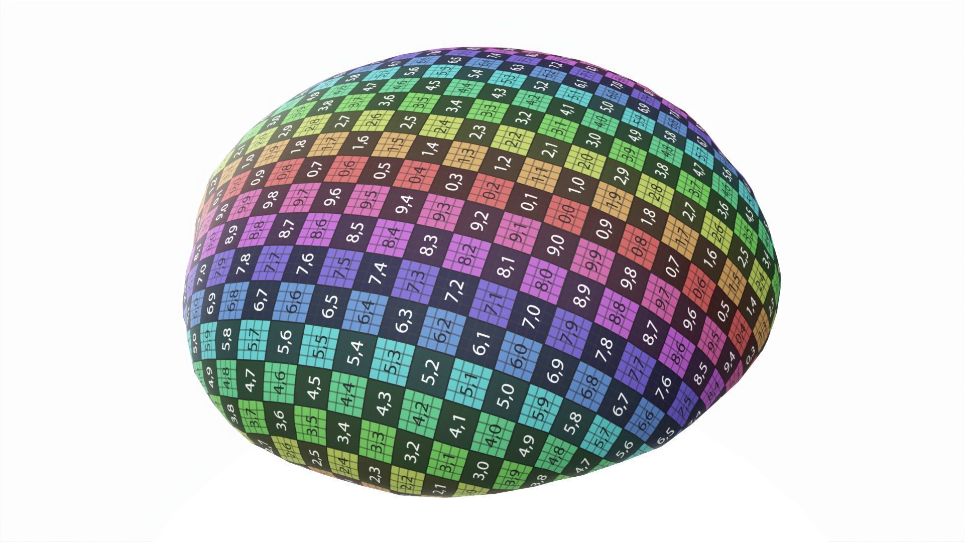 Grey bread 01 Low-poly 3D model_8