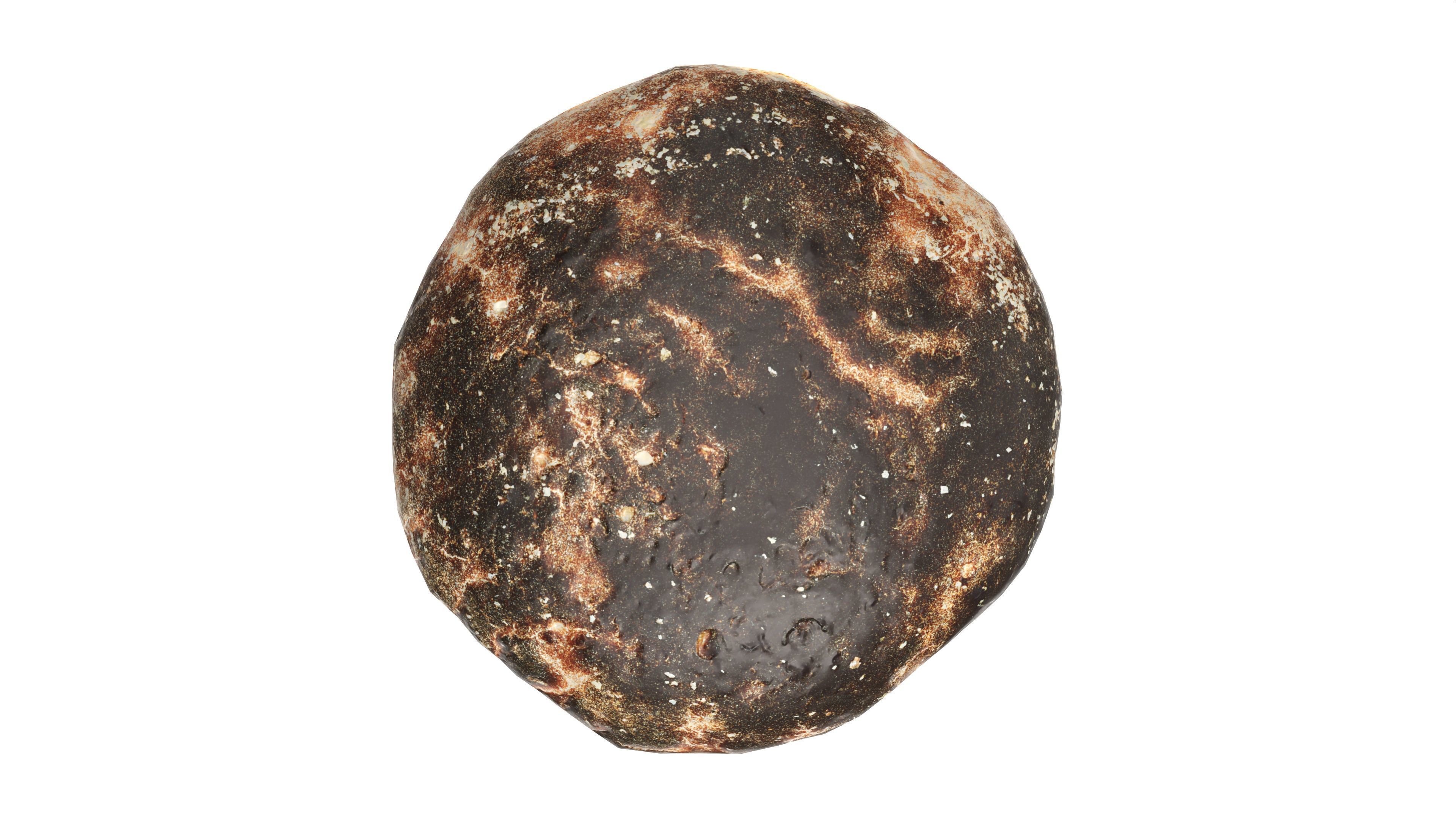 Grey bread 01 Low-poly 3D model_5