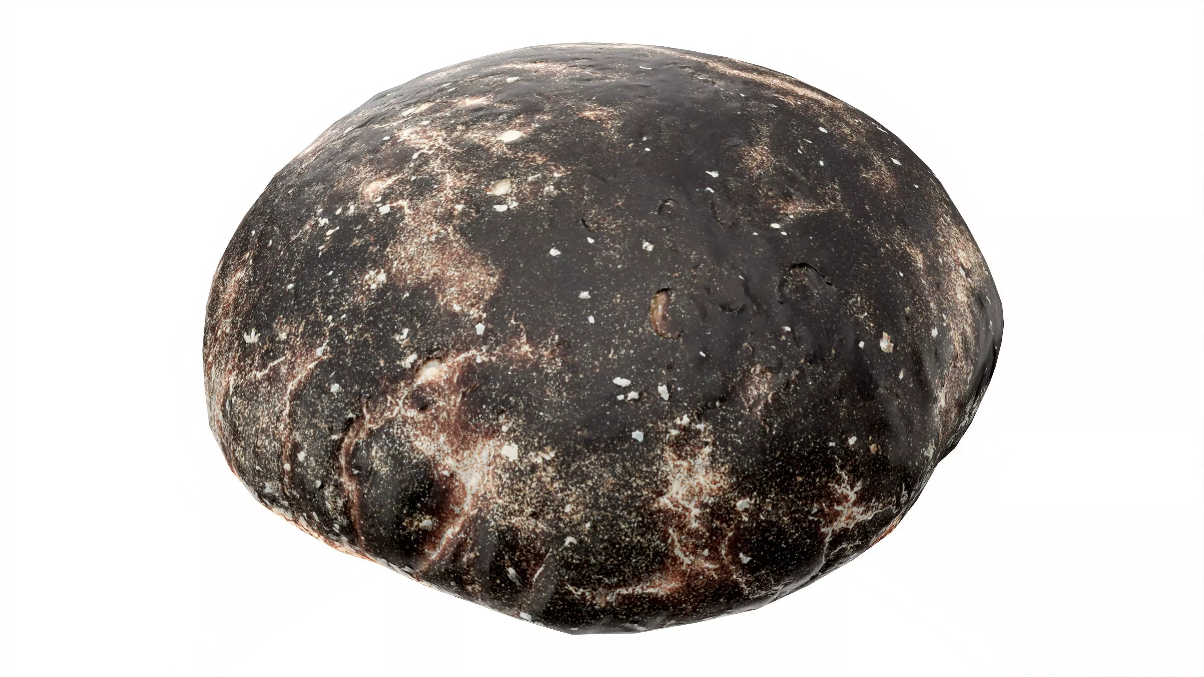 Grey bread 01 Low-poly 3D model_0