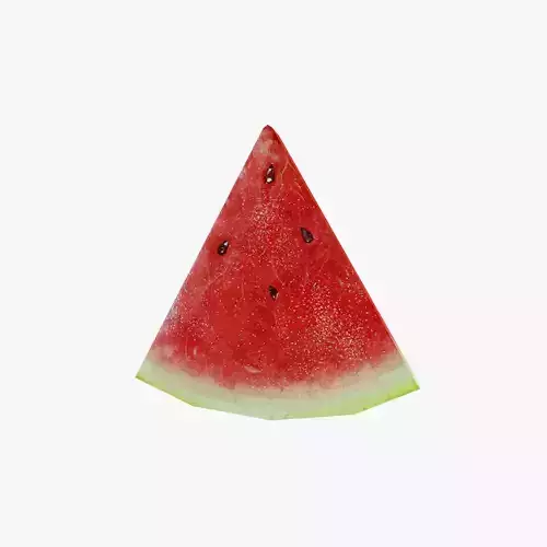 Watermelon Pieces Low-poly 3D model