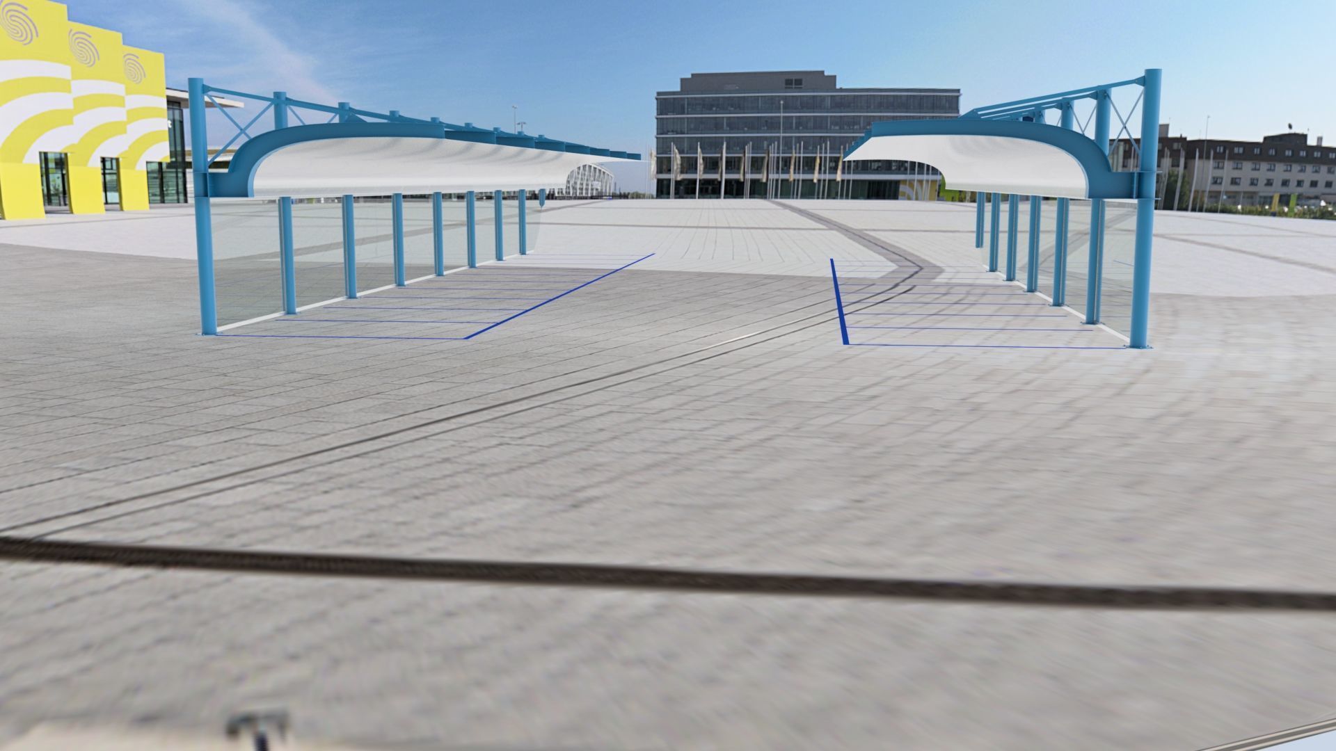 3D Parking Model Free low-poly 3D model_2