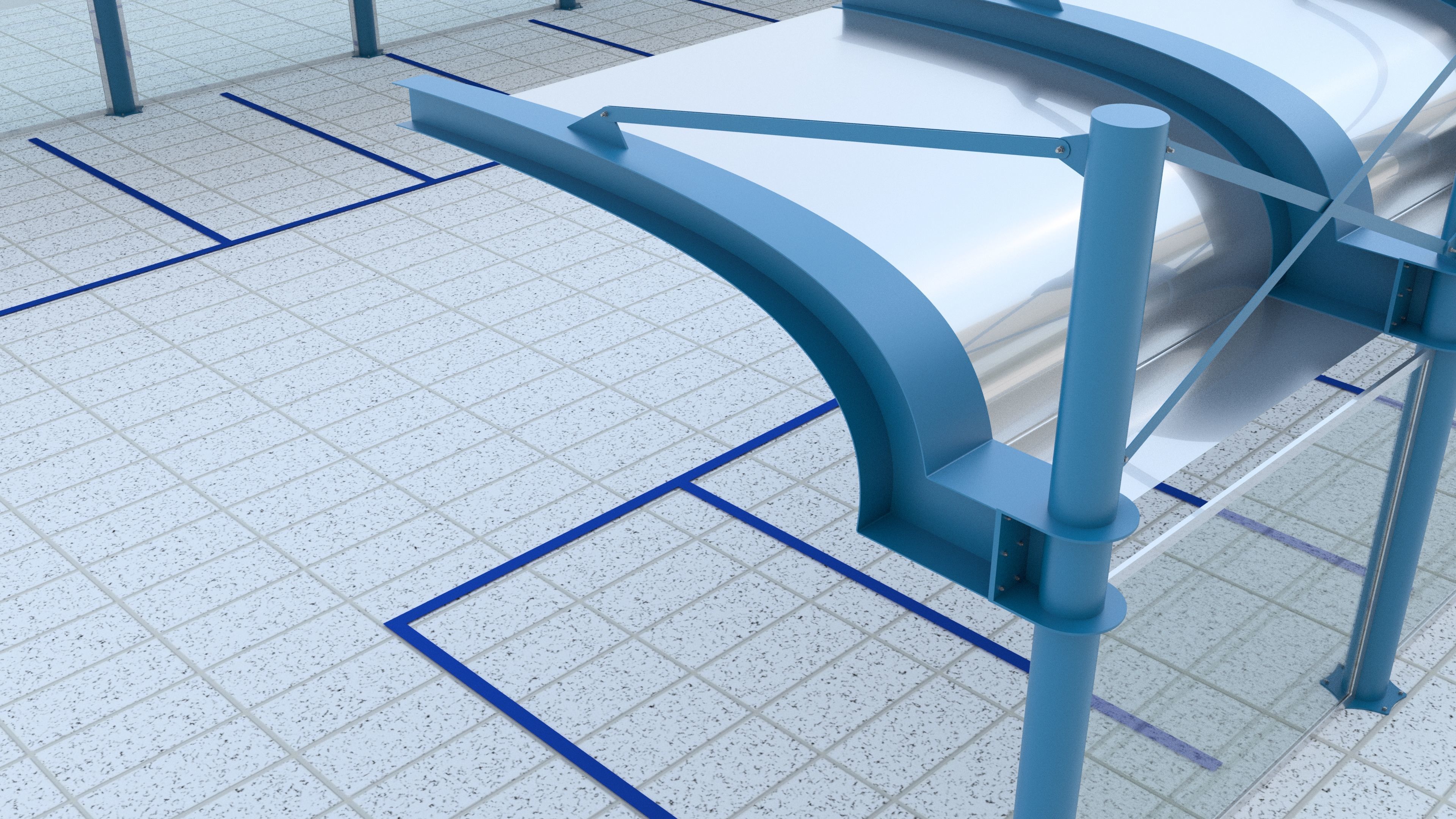 3D Parking Model Free low-poly 3D model_9