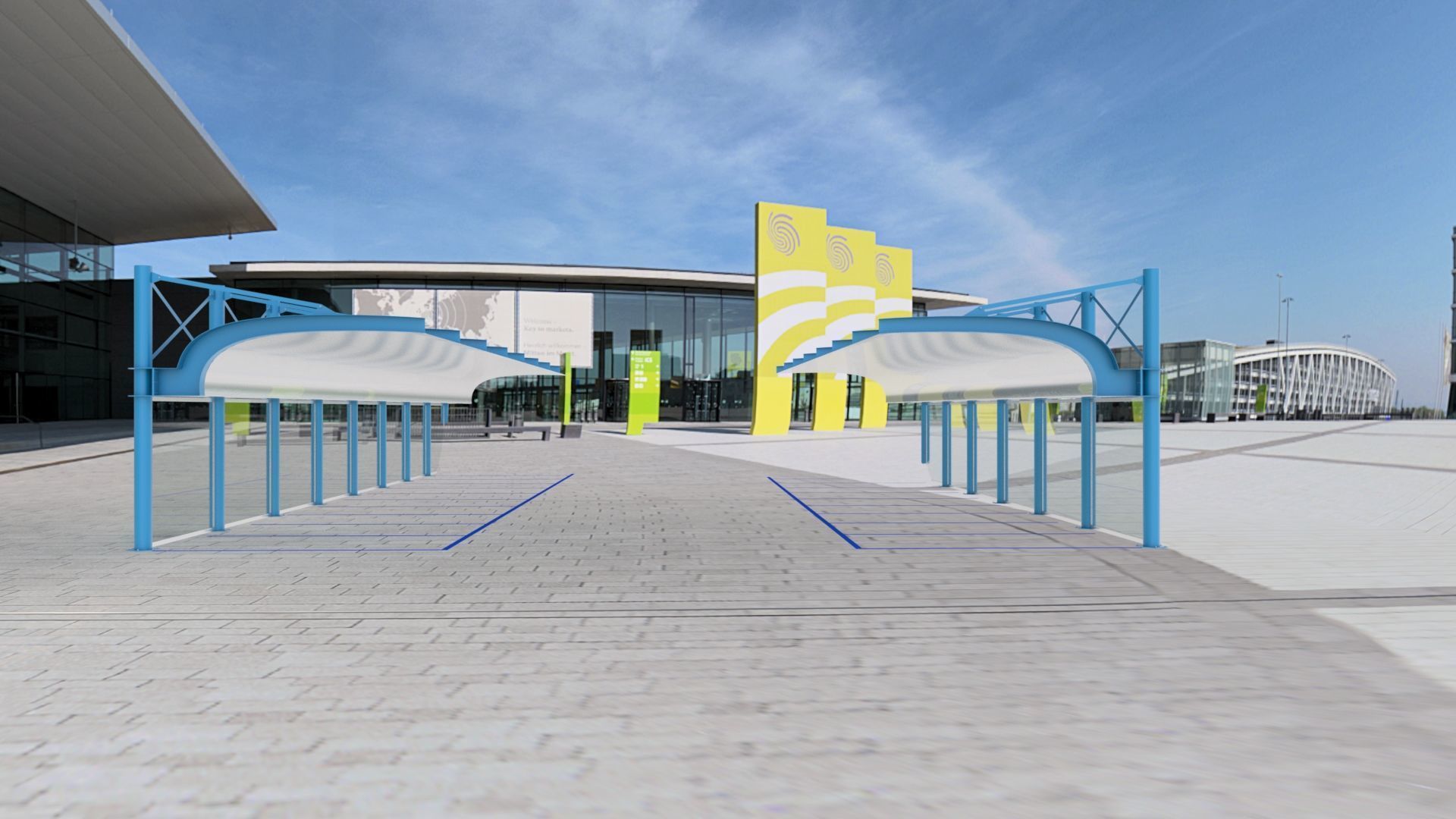 3D Parking Model Free low-poly 3D model_3